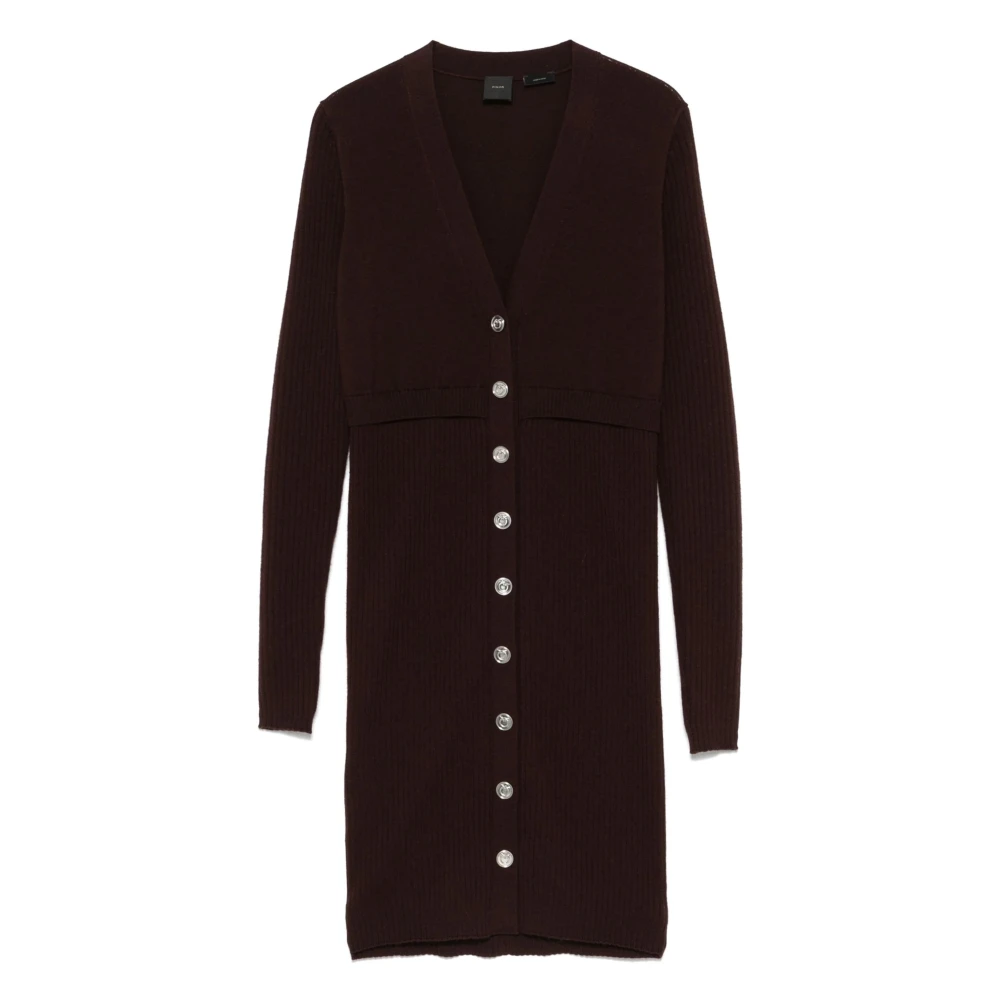 Pinko Women's Brown Knitted Dresses, Xs, Knitted Mini Dress