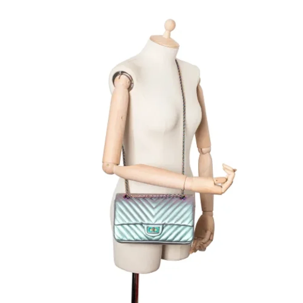 Chanel Vintage Pre-owned Leather chanel-bags Purple Dames