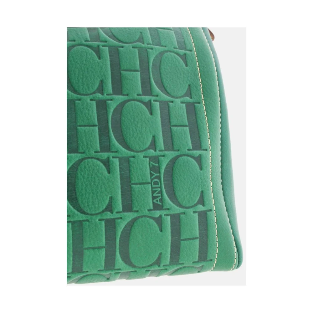Carolina Herrera Groene Getatoeëerde Andy 7 Bowlingtas Green Dames