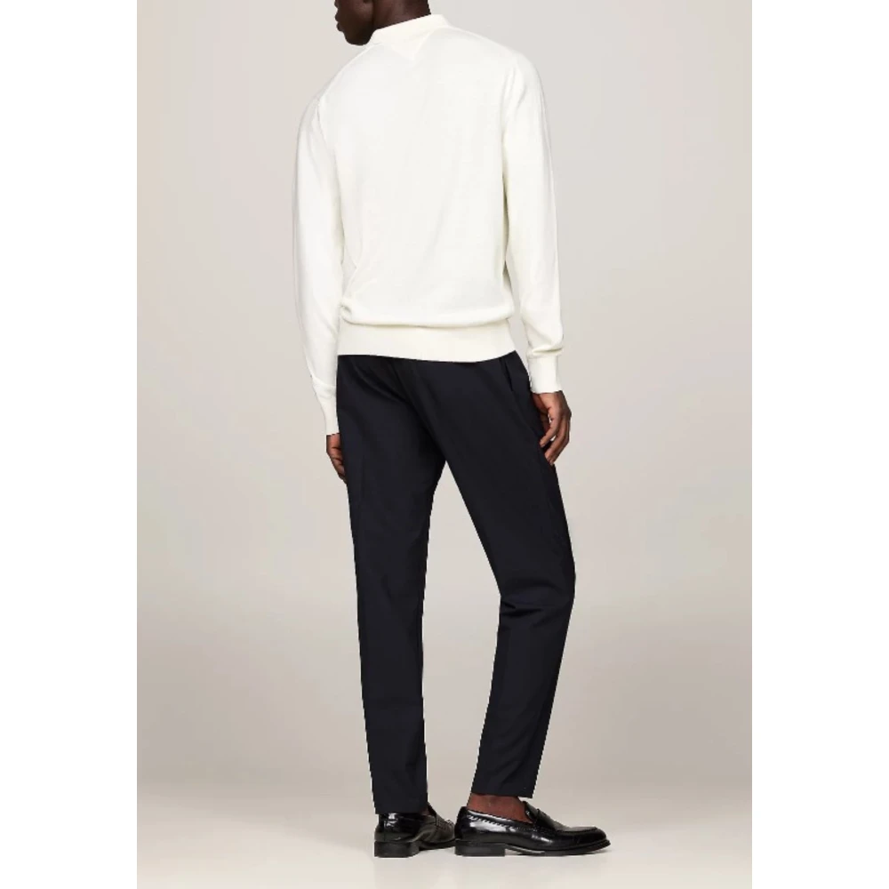 Tommy Hilfiger Pima ORG CTN Cashmere Sweater White Heren