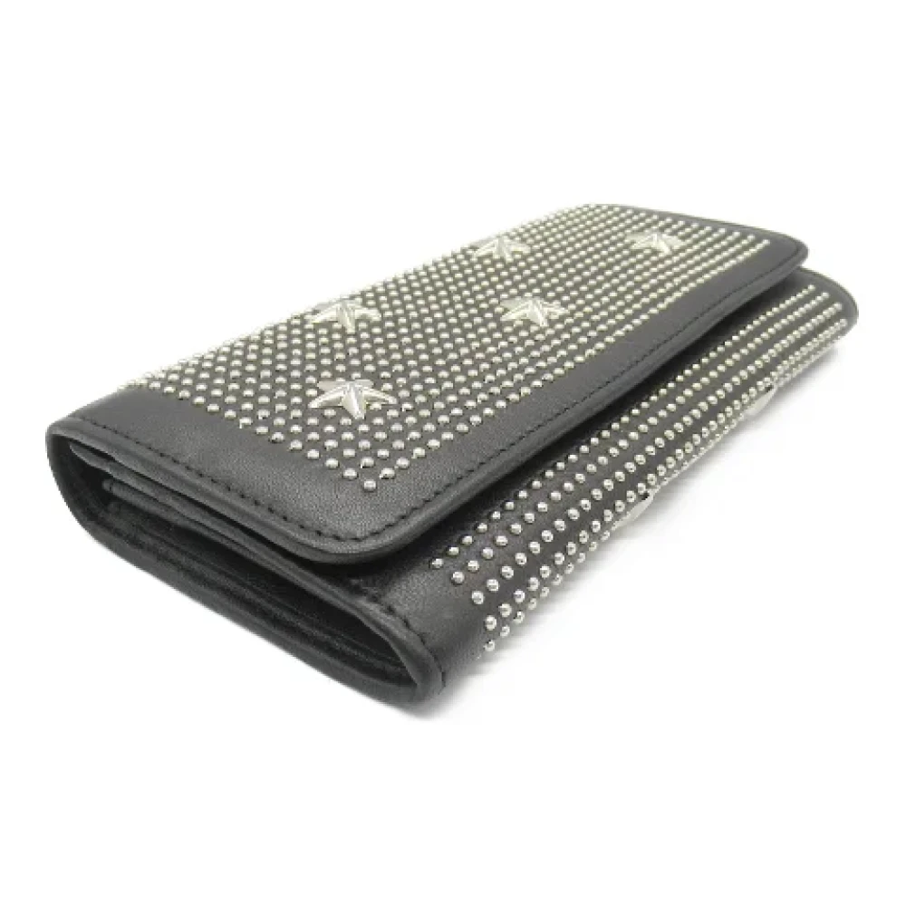 Jimmy Choo Pre-owned Leather wallets Black Dames