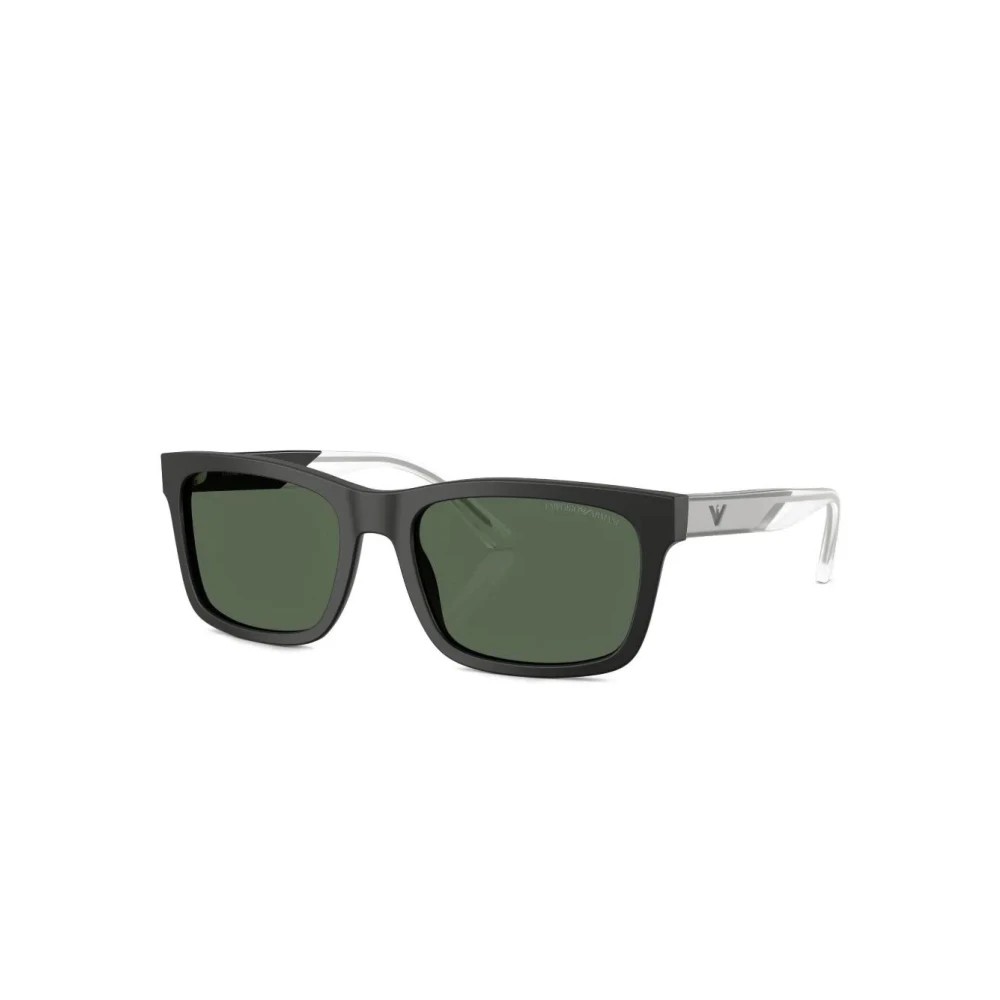 Emporio Armani Men's Black/Green Ea4224 500171 Man Sunglasses Acetate Squared Normal - Image 2