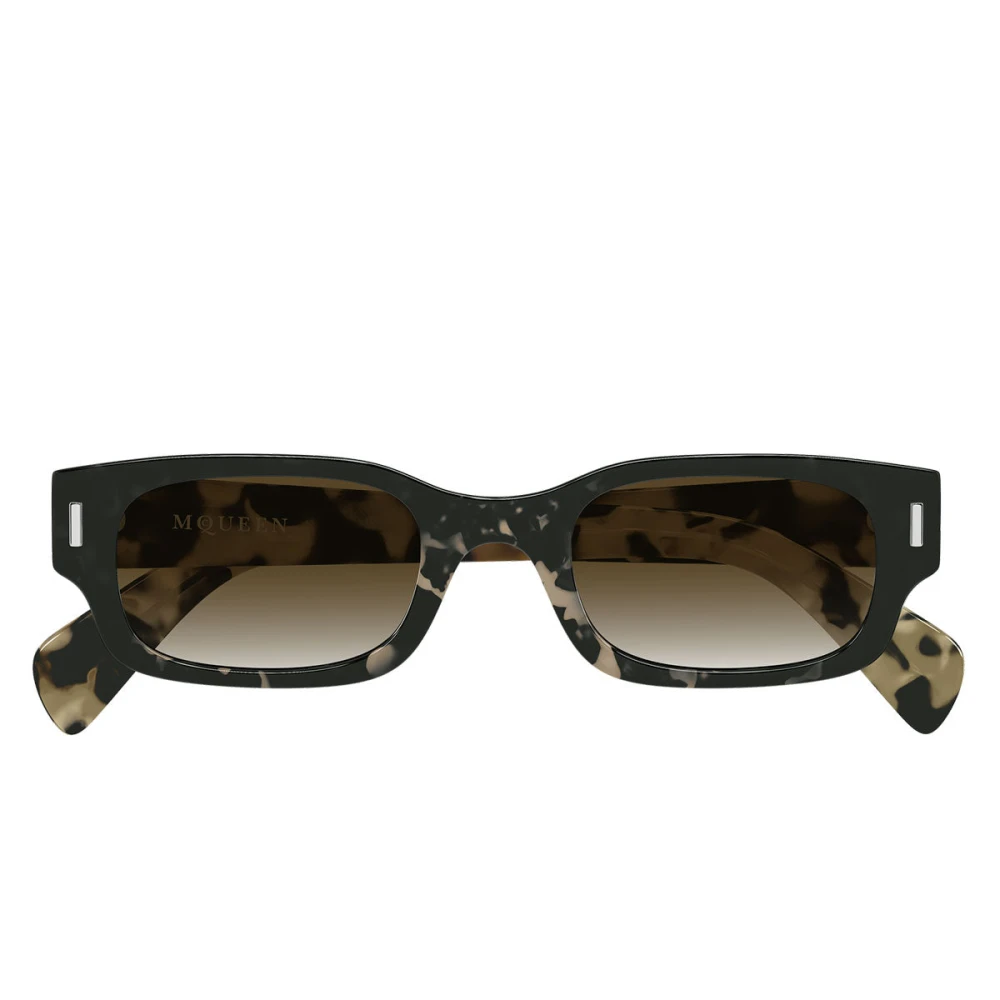 Alexander Mcqueen Unisex Brown T‑Bar Sunglasses