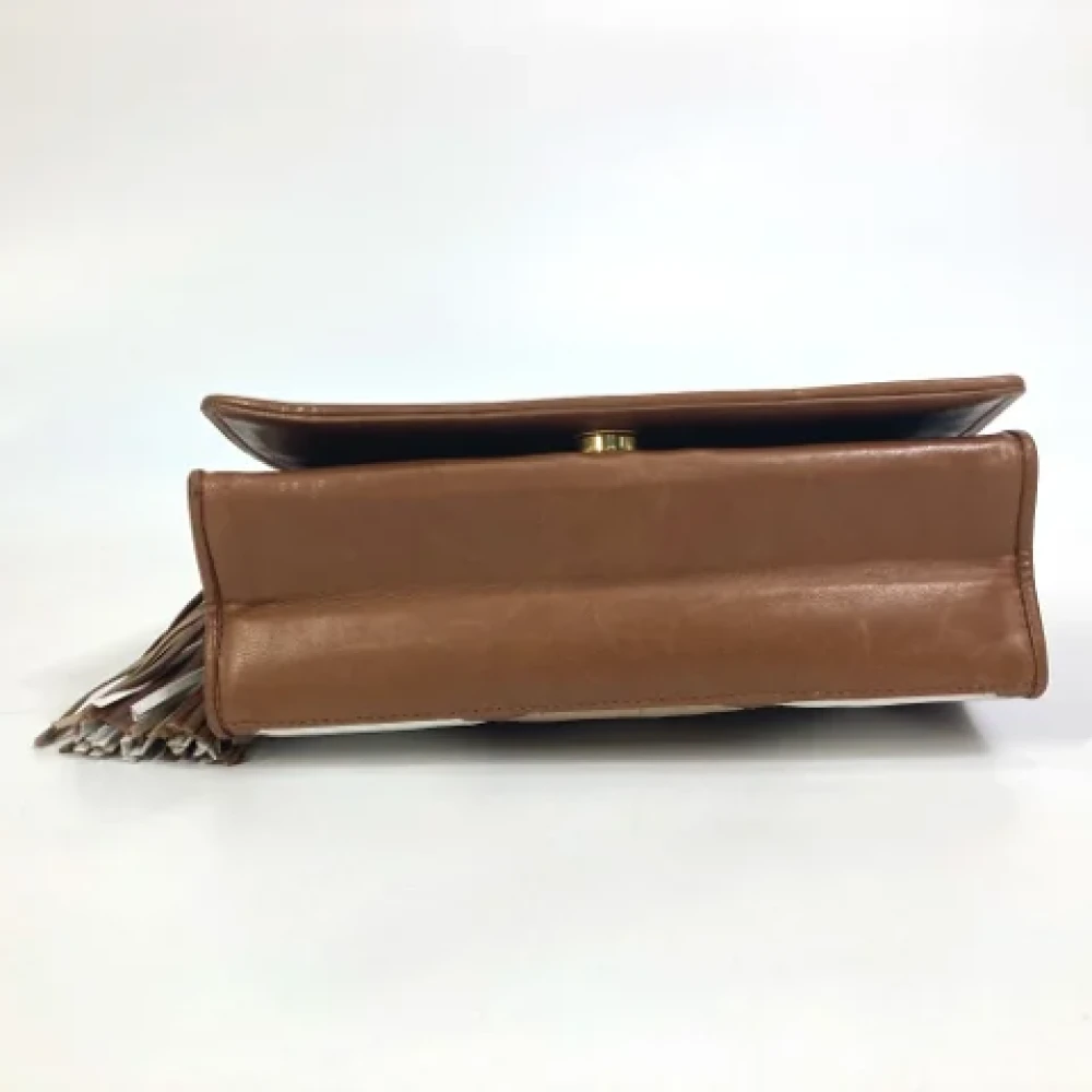 Chanel Vintage Pre-owned Leather chanel-bags Brown Dames
