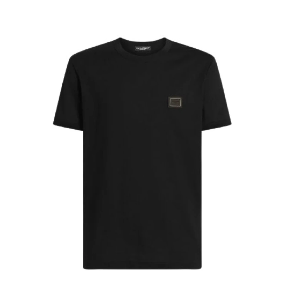 Dolce & Gabbana Mannelijk Zwart Tops Heren, L, T-Shirts