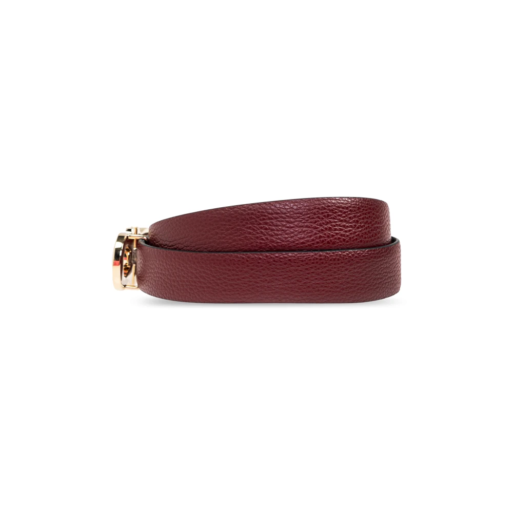 Salvatore Ferragamo Leren riem Red Dames