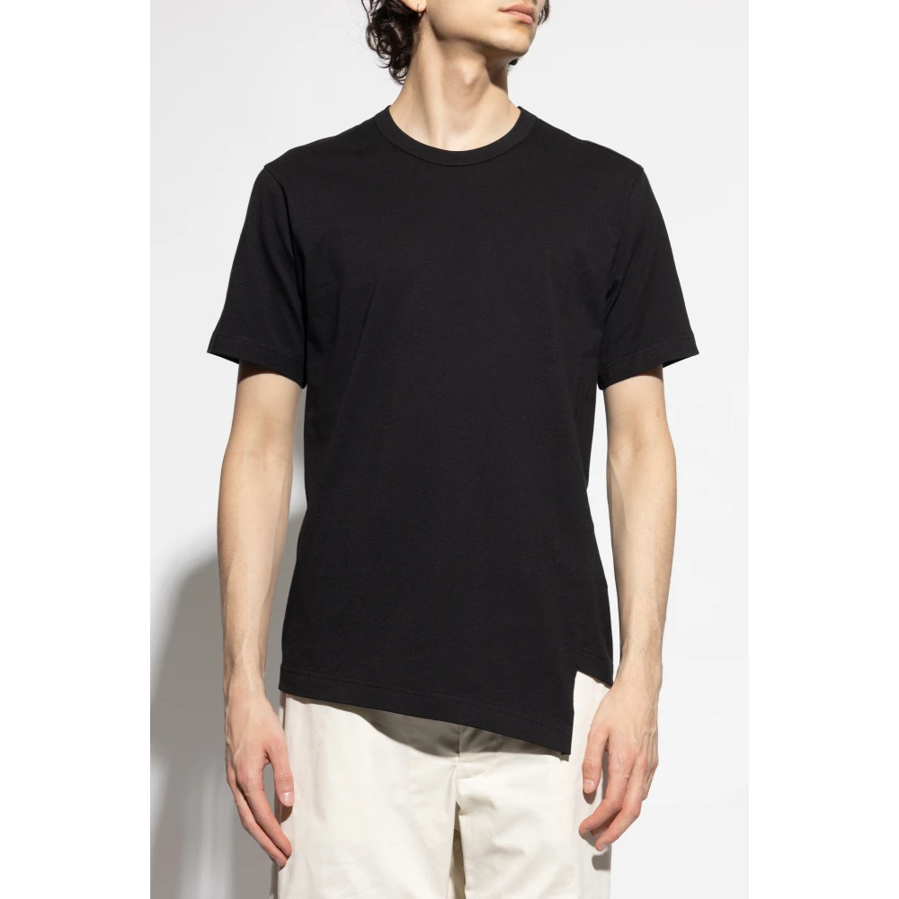 Comme des Garçons T-shirt met asymmetrische zoom Black Heren