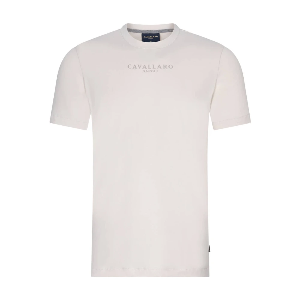 Cavallaro Korte Mouw Tee Bari Stijl Beige Heren