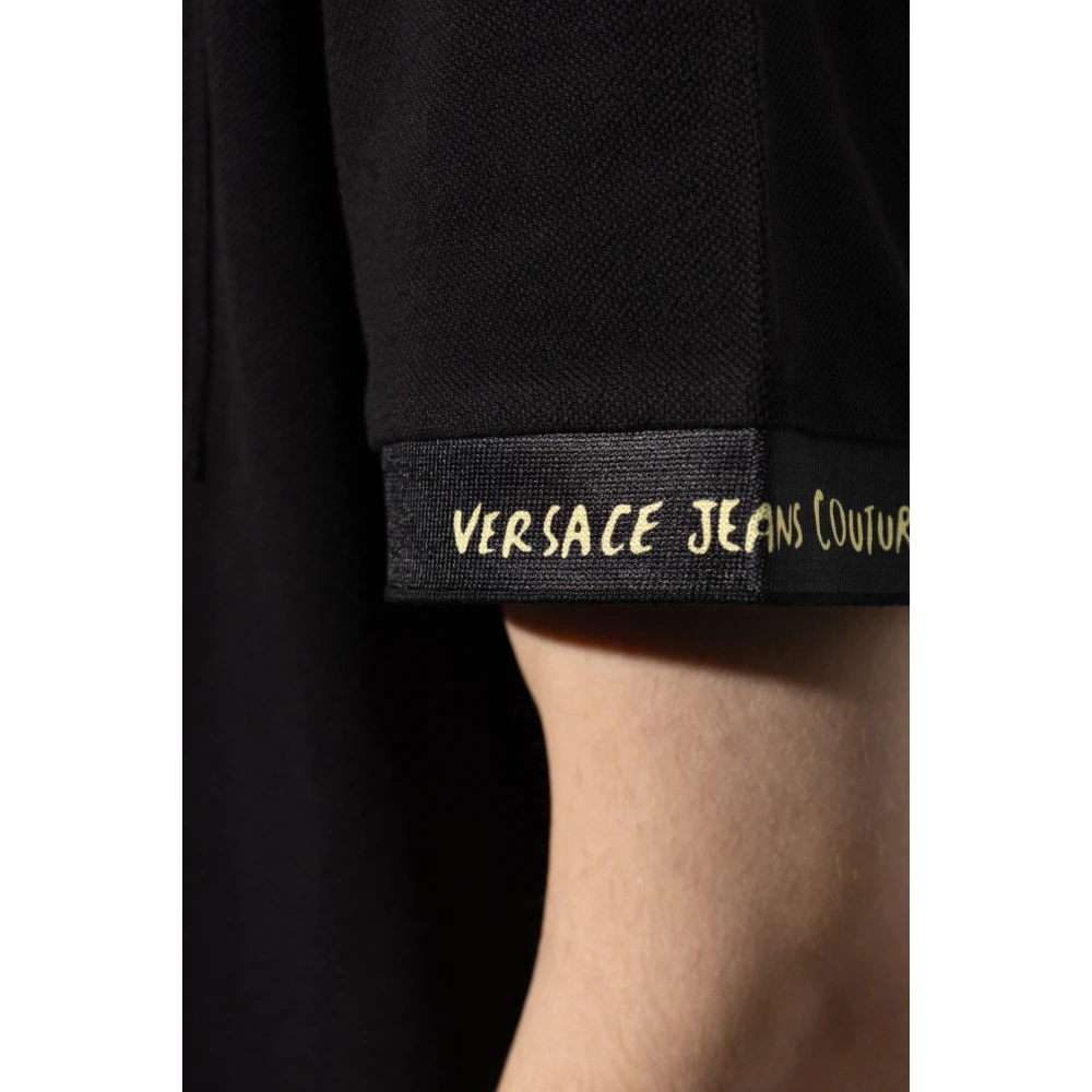 Versace Jeans Couture Polo met logo Black Heren