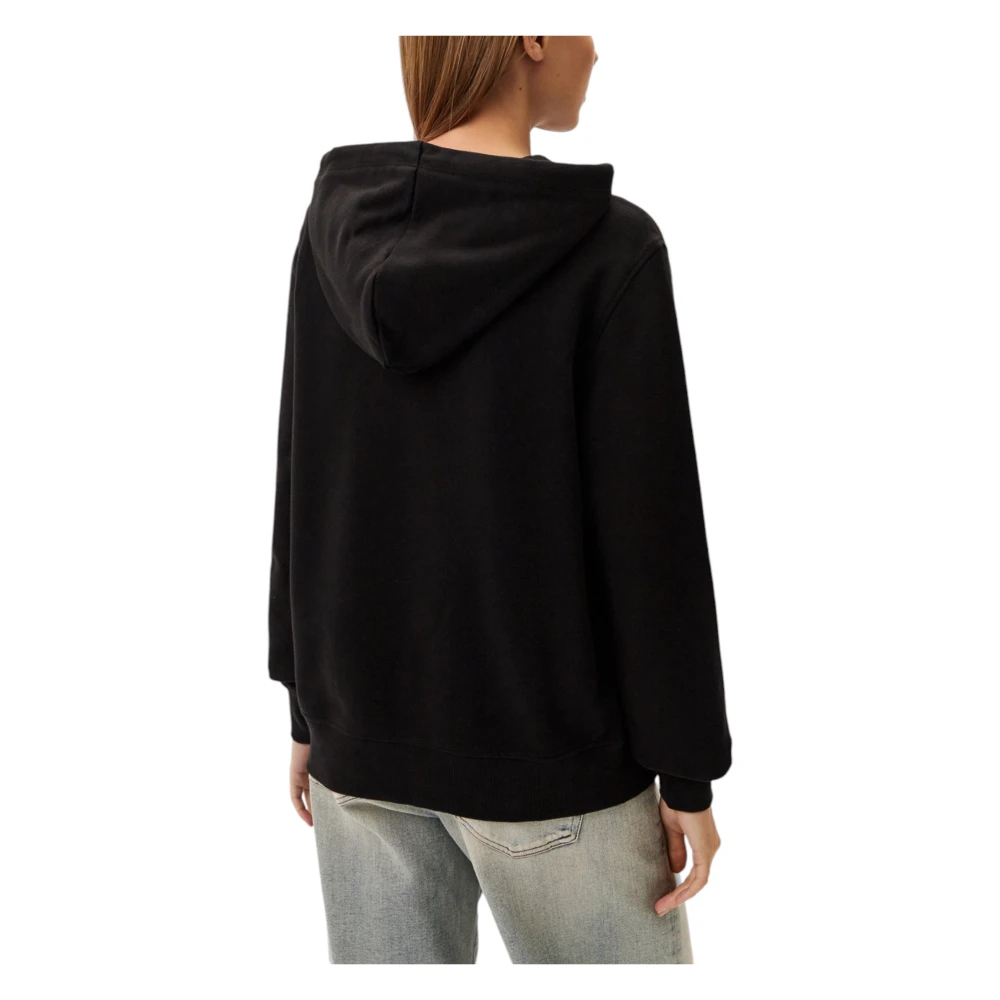 Calvin Klein Jeans Geborduurde CK Regul Sweater Black Dames