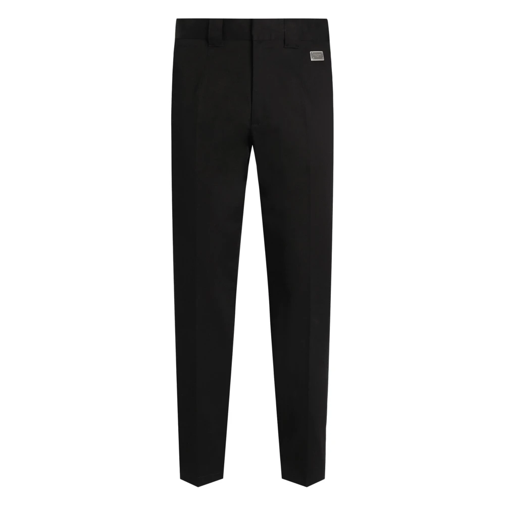 Dolce & Gabbana Zwarte Casual Broek Black Heren
