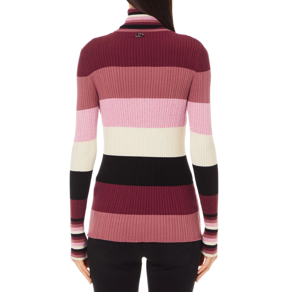 Liu Jo Gestreepte trui roze Multicolor Dames