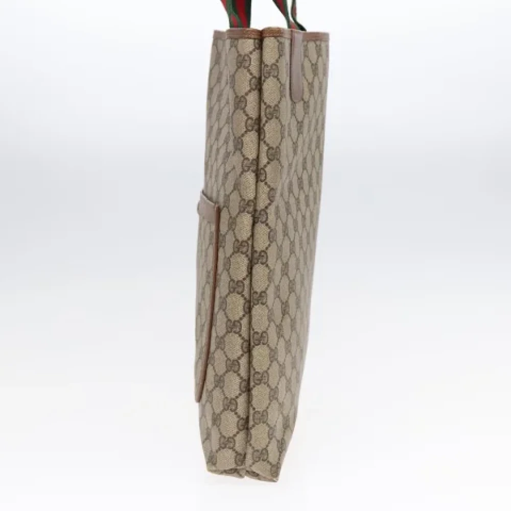 Gucci Vintage Pre-owned Leather totes Beige Dames