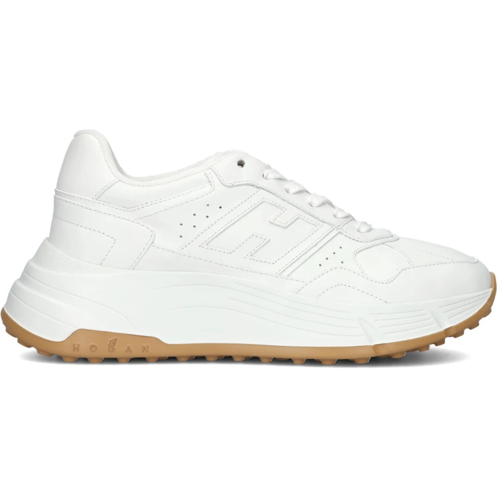 Hogan Low-Top Sneakers met Veters Dames Schoenen Wit