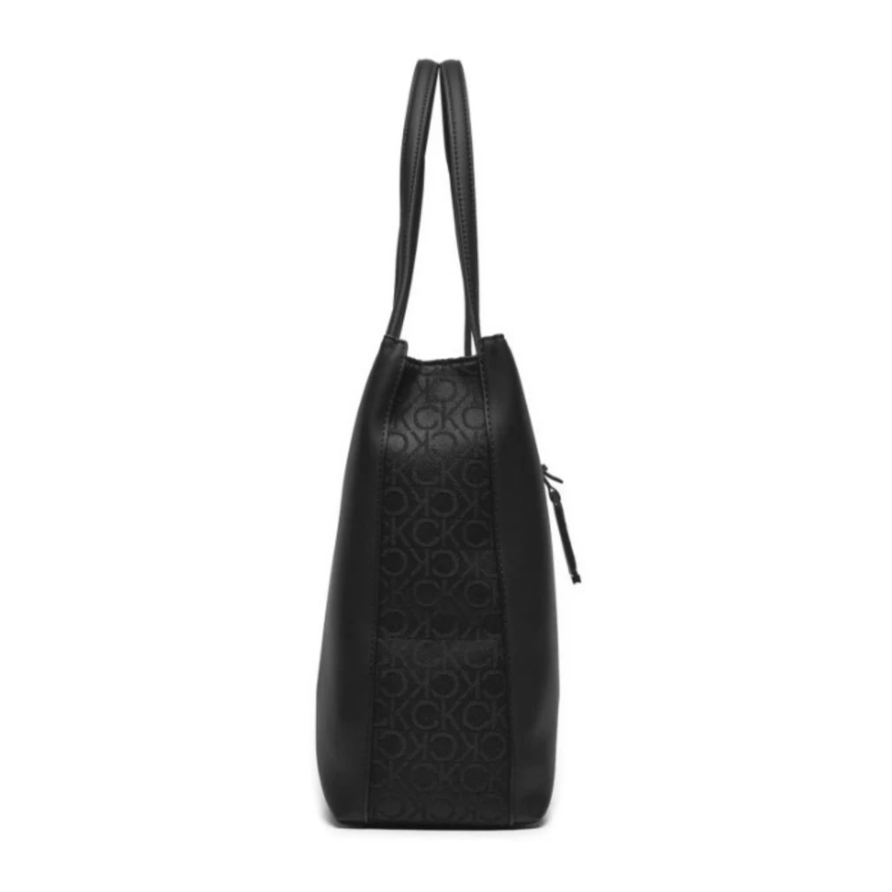 Calvin Klein Stijlvolle Medium Shopper Tas Black Dames