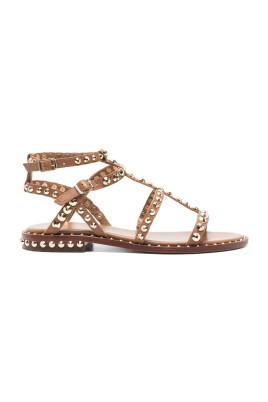 brown-buckle-fastening-open-toe-shoes