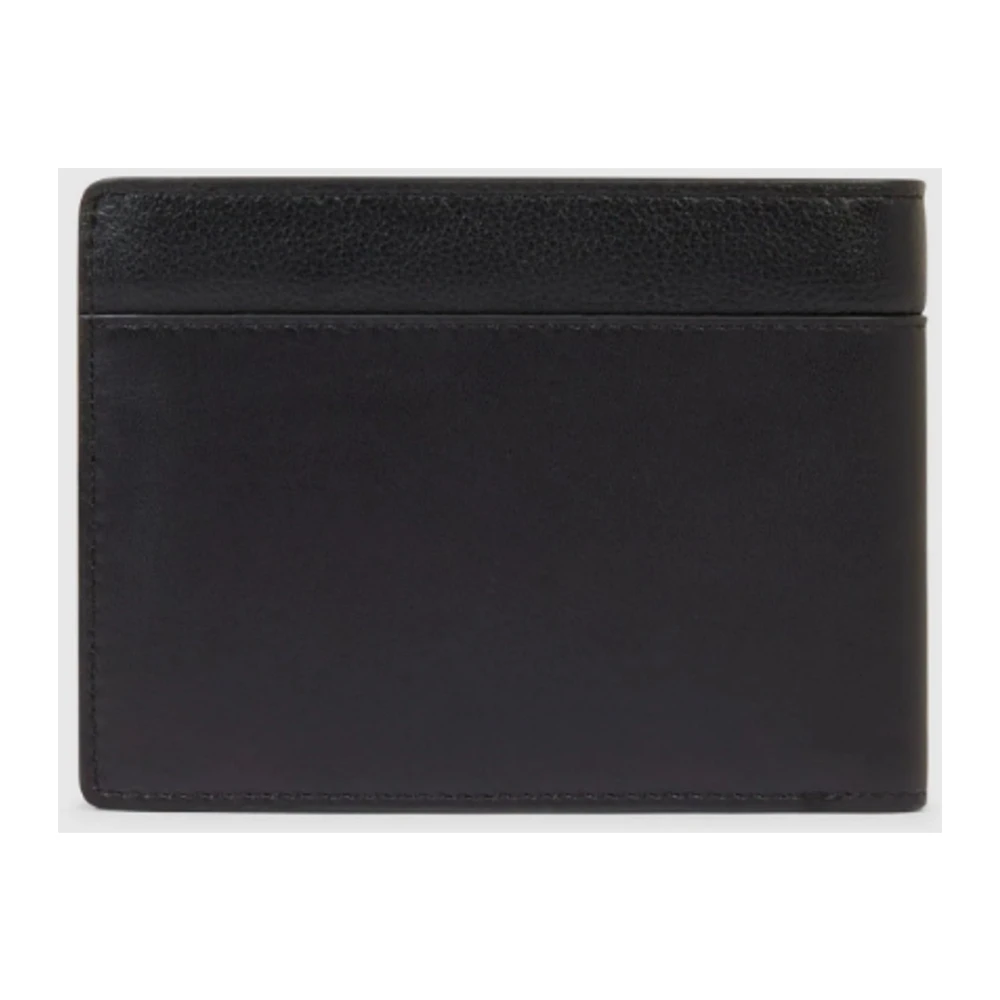 Piquadro Black Wallets & Cardholders, Male, One Size, Logo-Plaque Leather Wallet