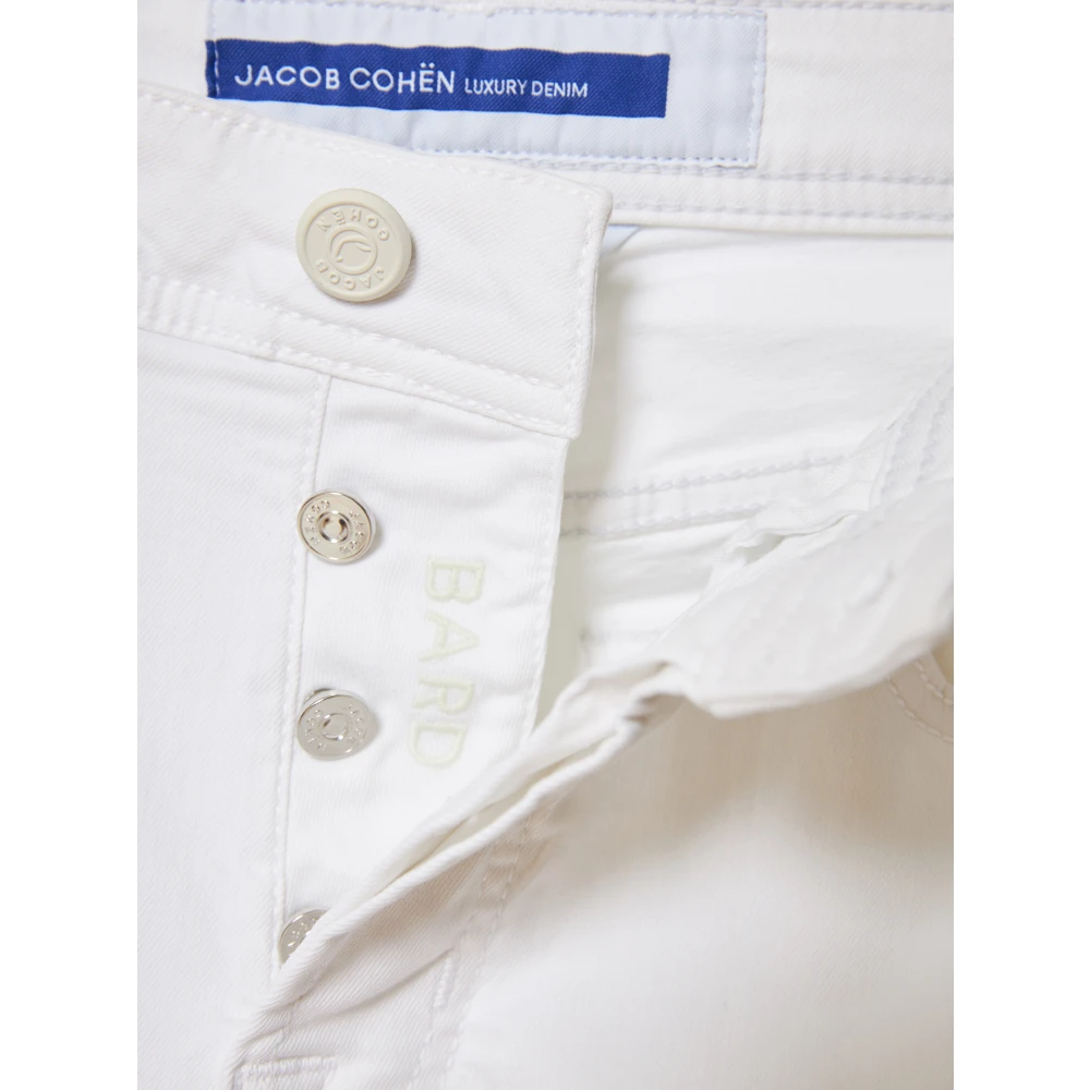 Jacob Cohën Bard Katoenmix Broek White Heren
