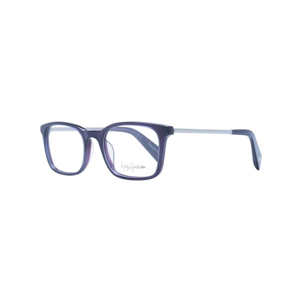 Yohji Yamamoto Women's Purple Rectangle Optical Frames With Branded Case