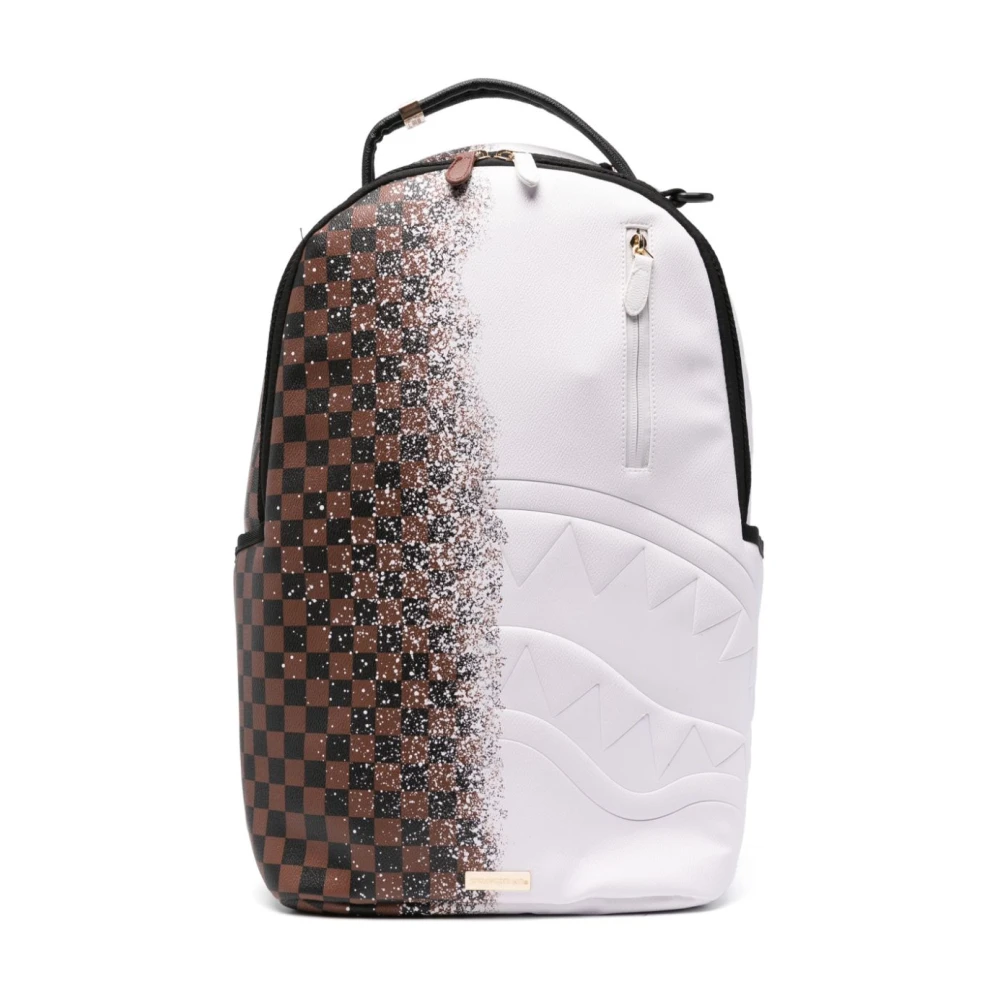 Sprayground Koffiebruine Faux Leren Rugzak Brown Heren