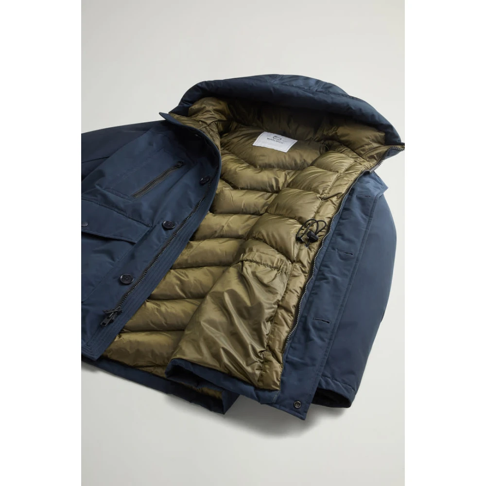 Woolrich Arctic Parka Melton Blue Heren