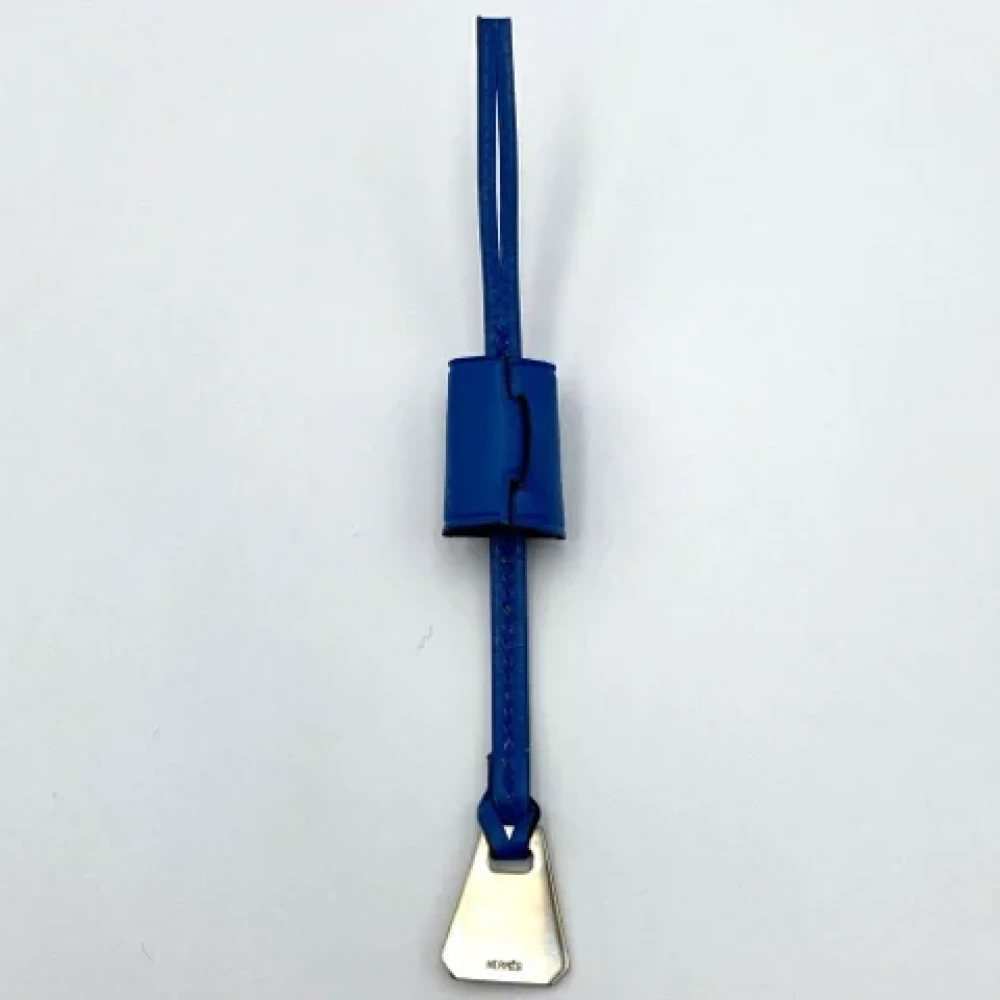 Hermès Vintage Pre-owned Leather key-holders Blue Dames