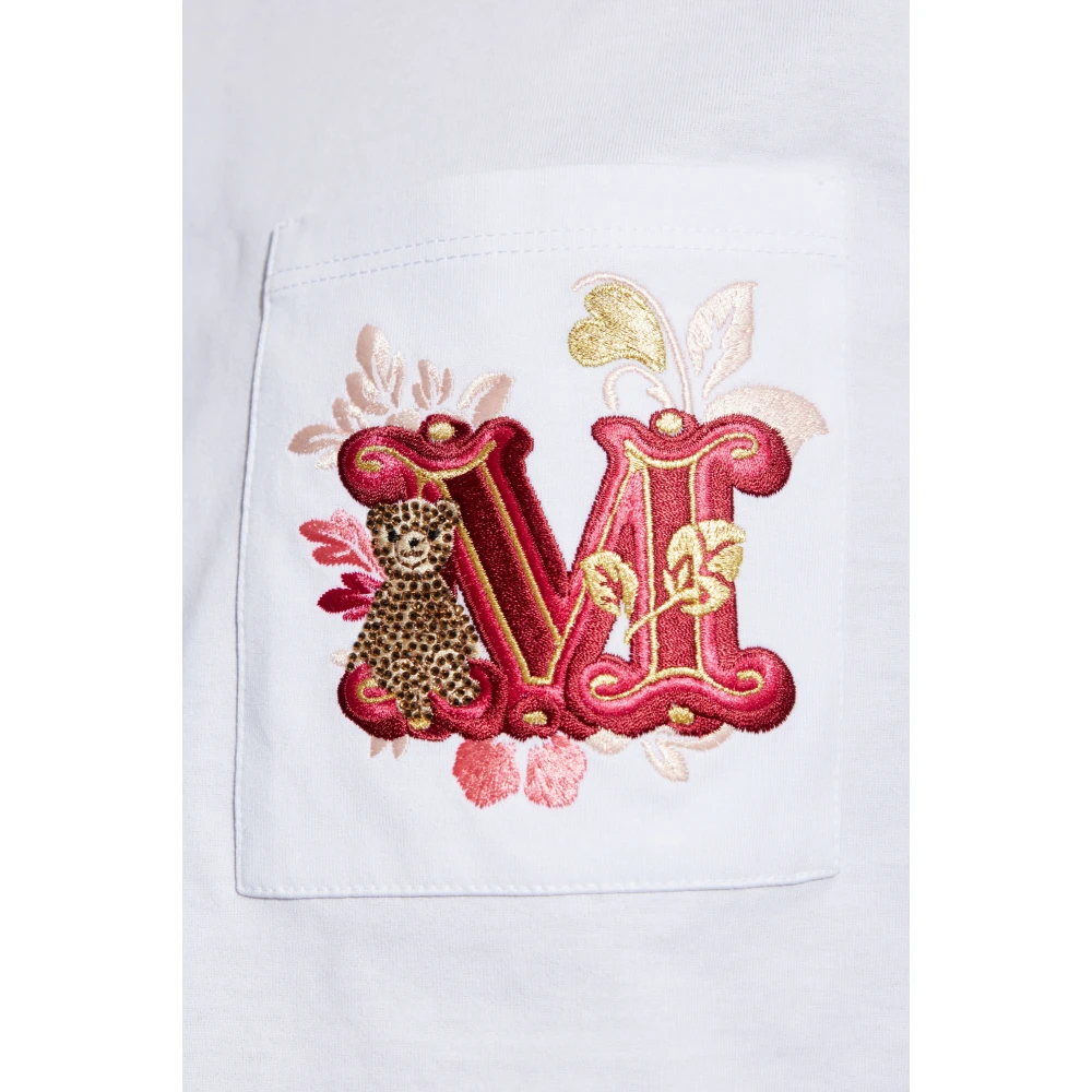 Max Mara T-shirt Nunzio White Dames
