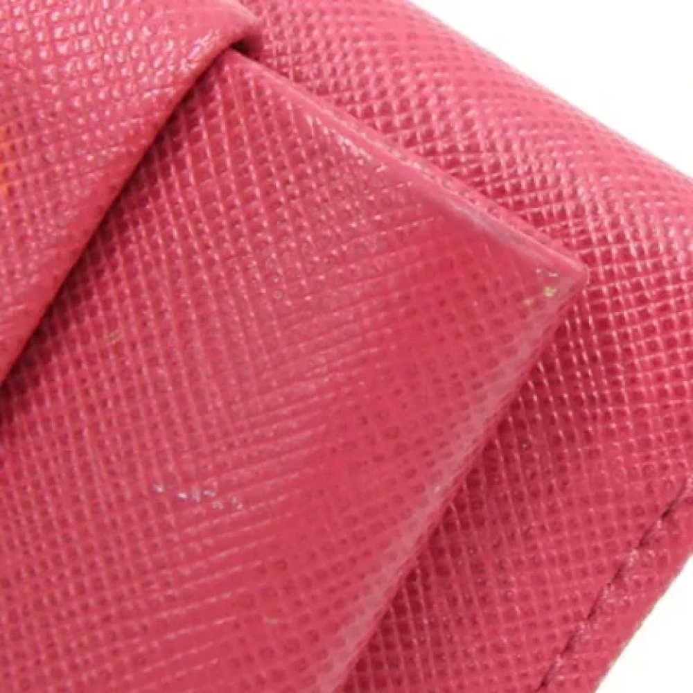 Prada Vintage Pre-owned Leather key-holders Pink Dames