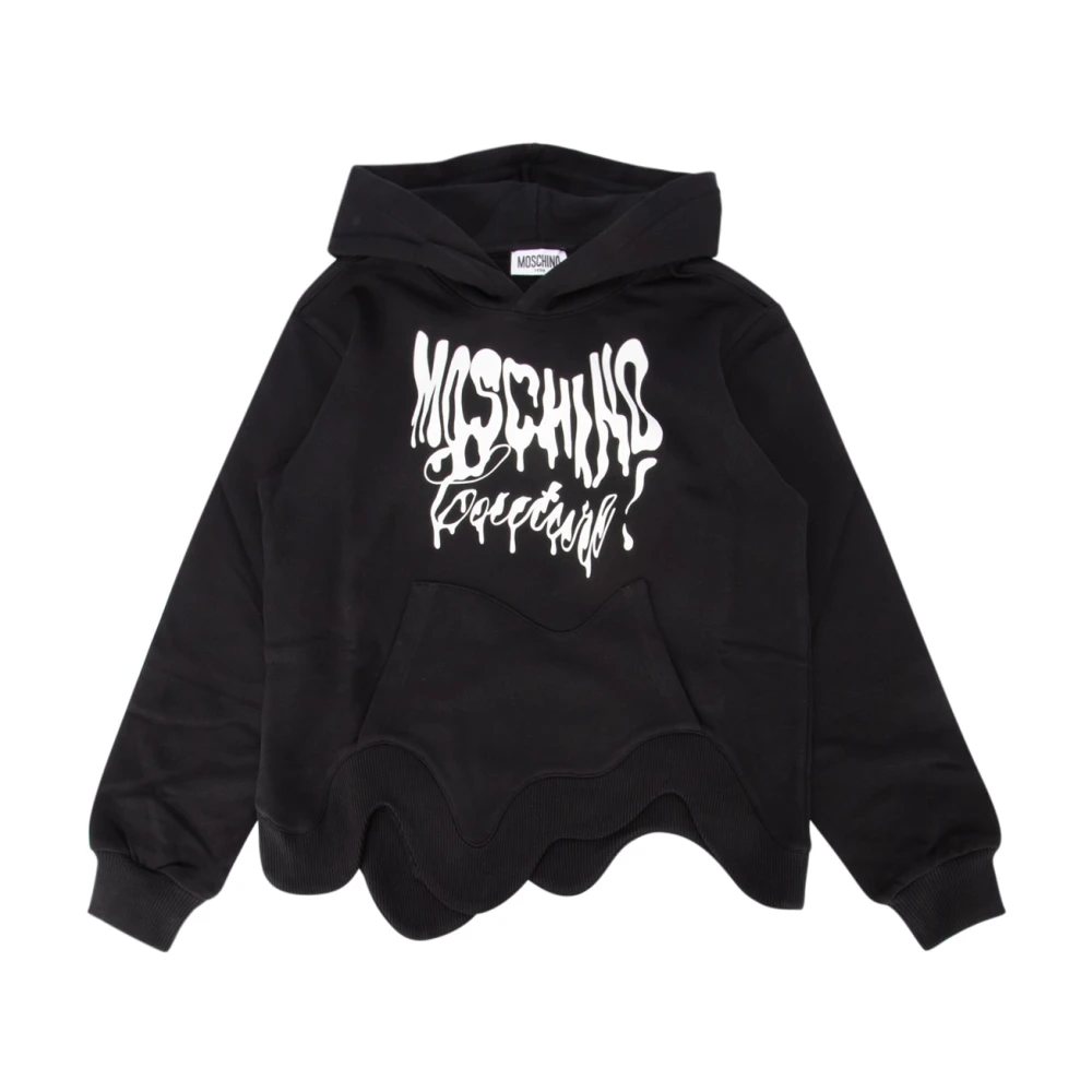 Moschino Felpa Hoodie - Stilren och Bekväm Black, Unisex