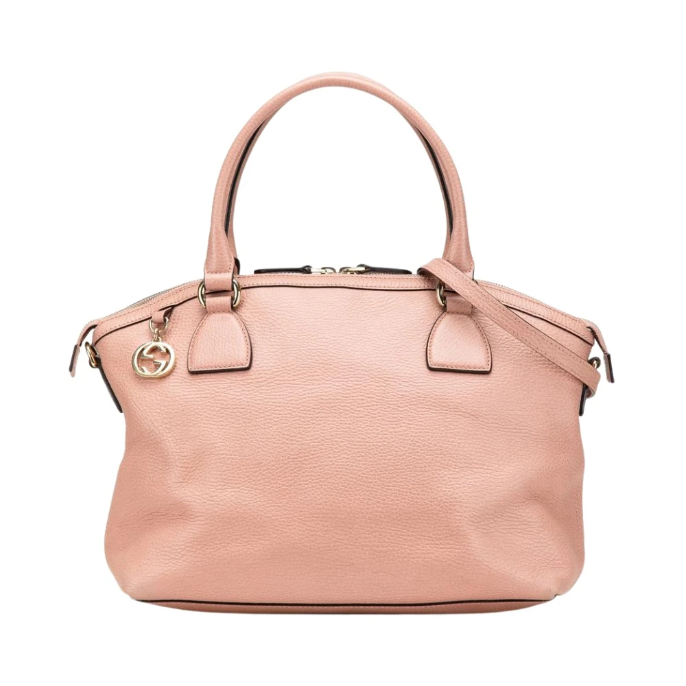 Gucci Vintage Women's Pink Vintage Handbags, One Size, Pre-Owned Gucci Dome Satchel Bag