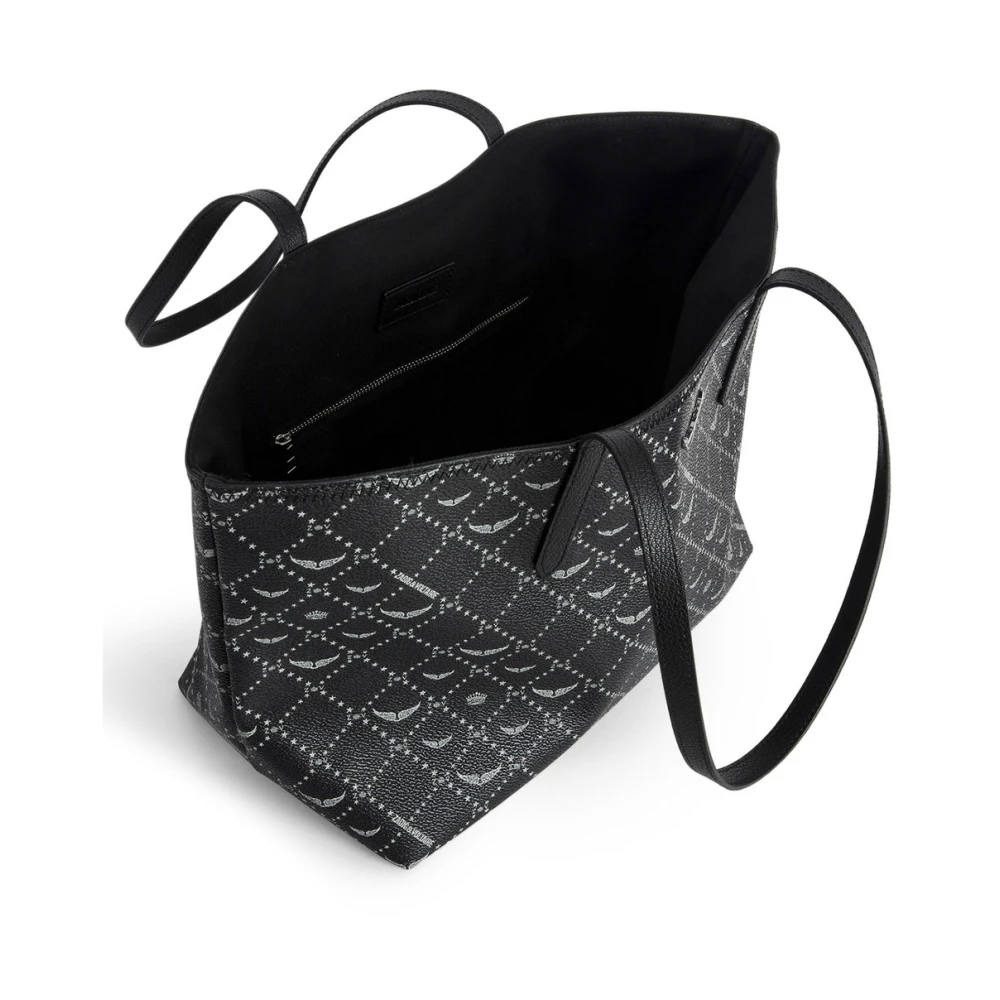 Zadig & Voltaire Monogram Shopper Tas in Zwart Black Dames