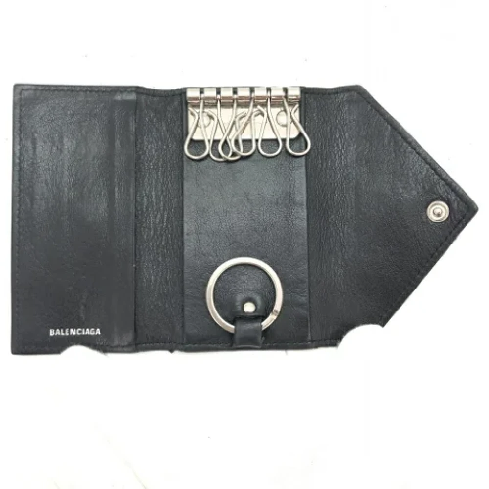Balenciaga Vintage Pre-owned Leather wallets Black Heren