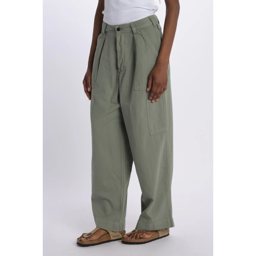 Bellerose Pepin Cargo Wide Broek Green Dames