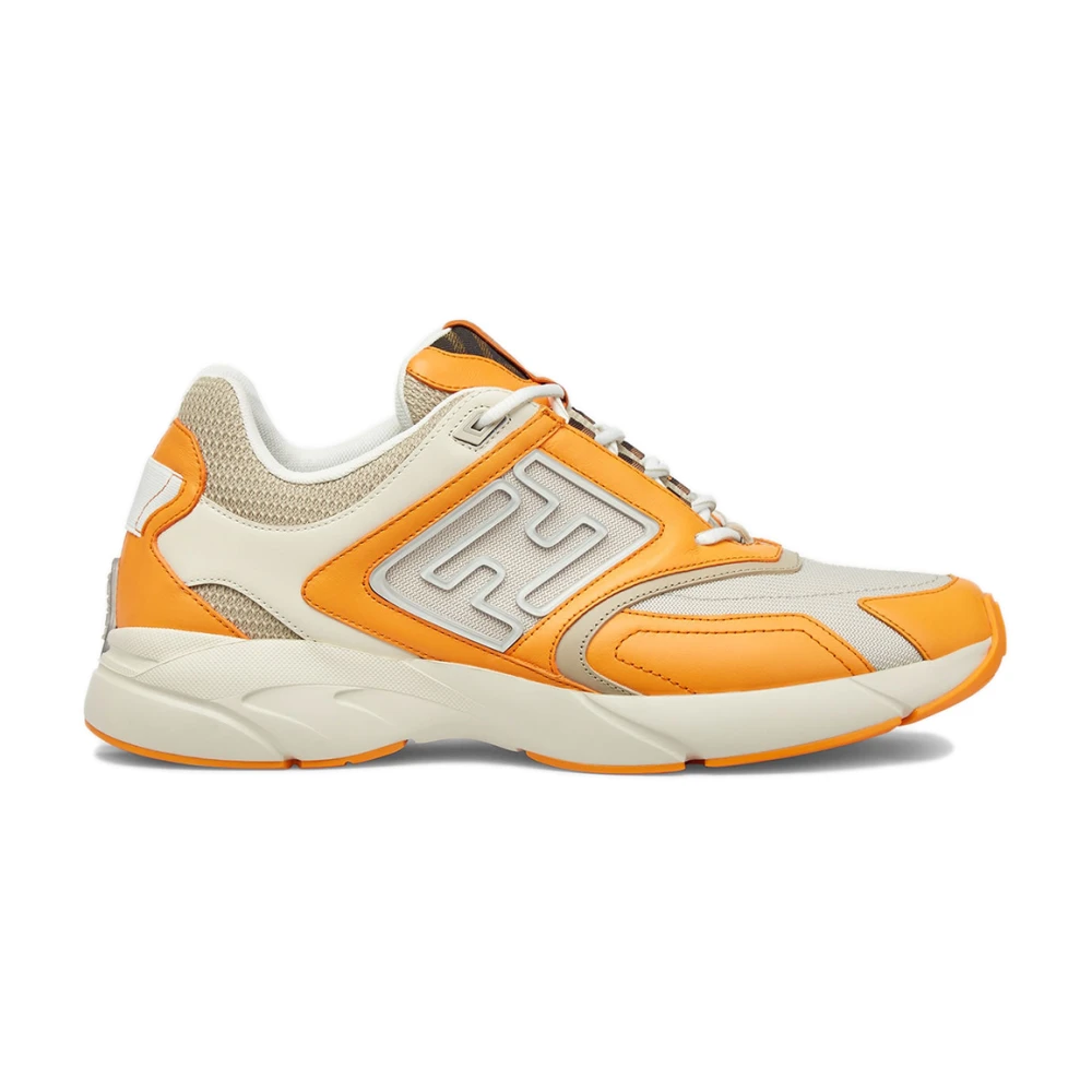 Fendi Oranje Tech Fabric Sneakers Orange Heren