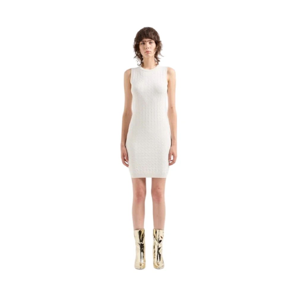 Armani Exchange Witte Jurk Dameskleding Elegant White Dames