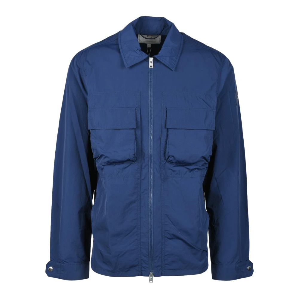Woolrich Nylon Jas 100% Polyamide Blue Heren
