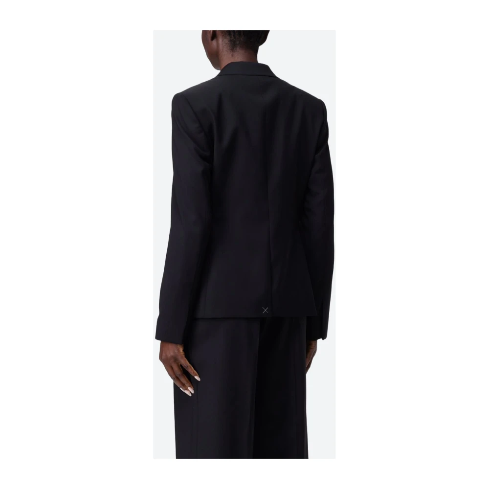 Hugo Boss Slim Fit Wollen Blazer Black Dames