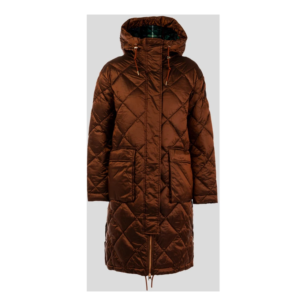 Husky Original Lange Dames Hooded Lilly Jas Brown Dames