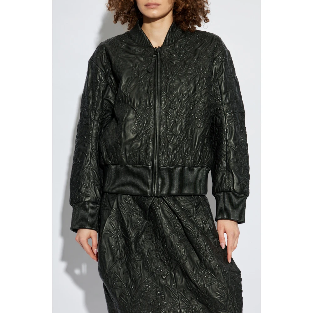 Munthe Leren jas 'Ferril' Black Dames