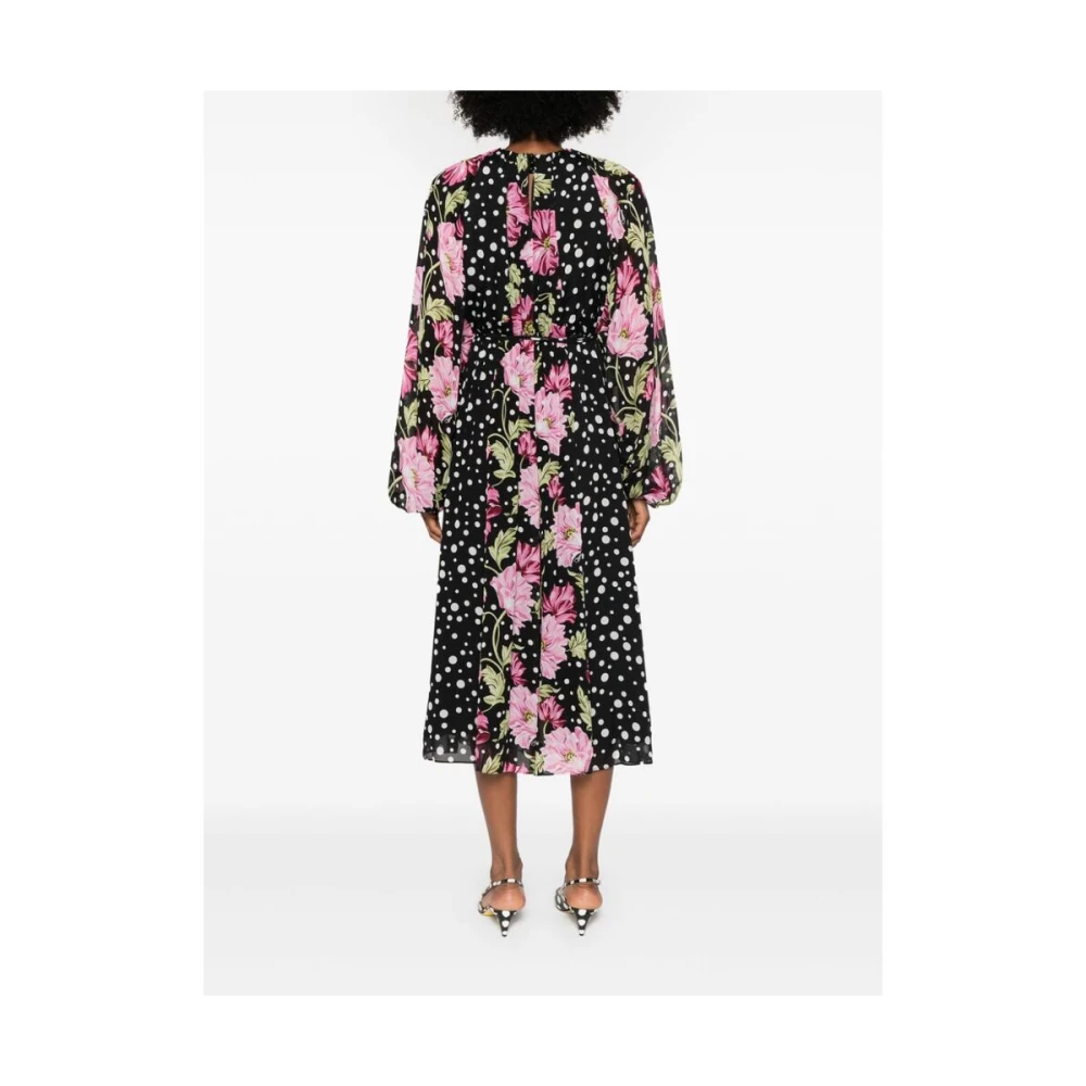 Diane Von Furstenberg Bloemenprint Georgette Crepe Jurk Multicolor Dames