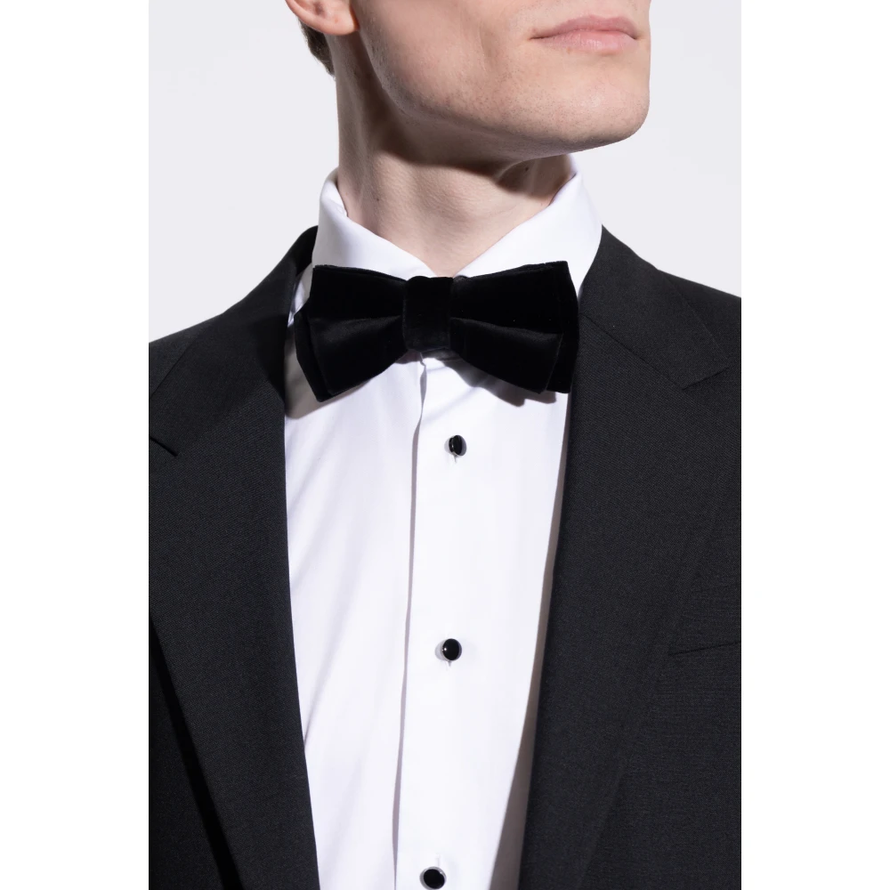Paul Smith Fluwelen Vlinderdas Black Heren