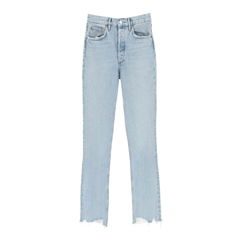 Agolde Straight Jeans Blue Dames