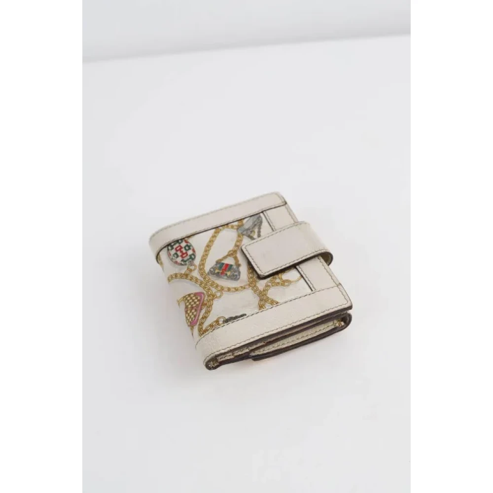 Gucci Vintage Pre-owned Leather wallets Beige Dames