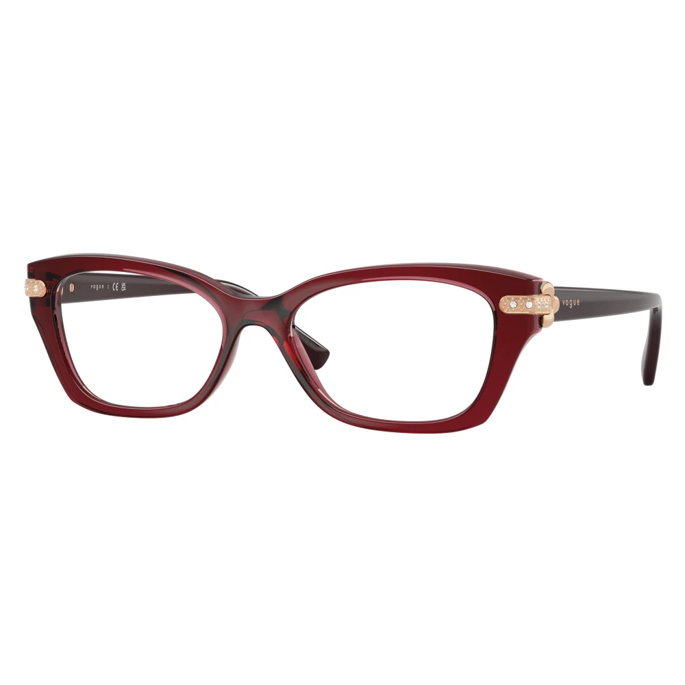 Vogue Women's Red Cat-Eye Optical Frame - Glasses - 52 Mm - Accessories