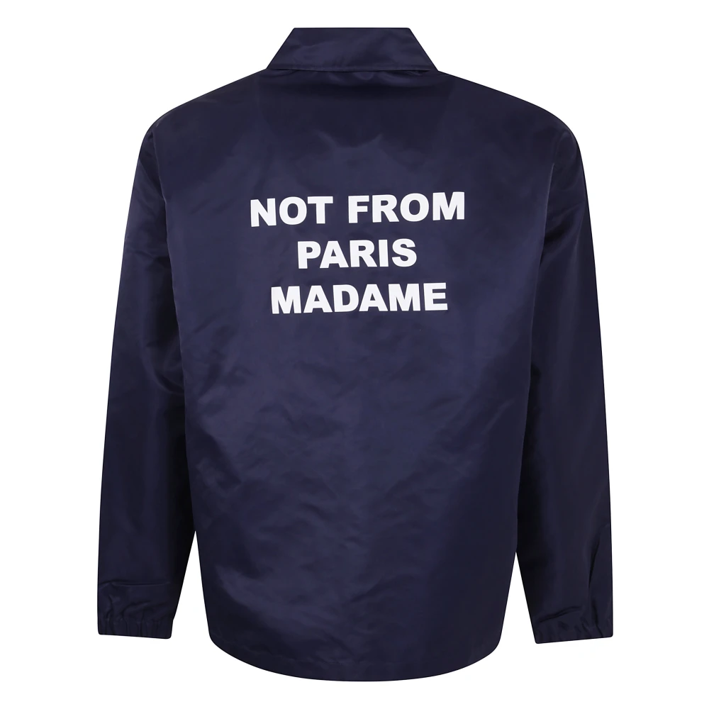 Drole de Monsieur Navy Slogan Jas Blue Heren
