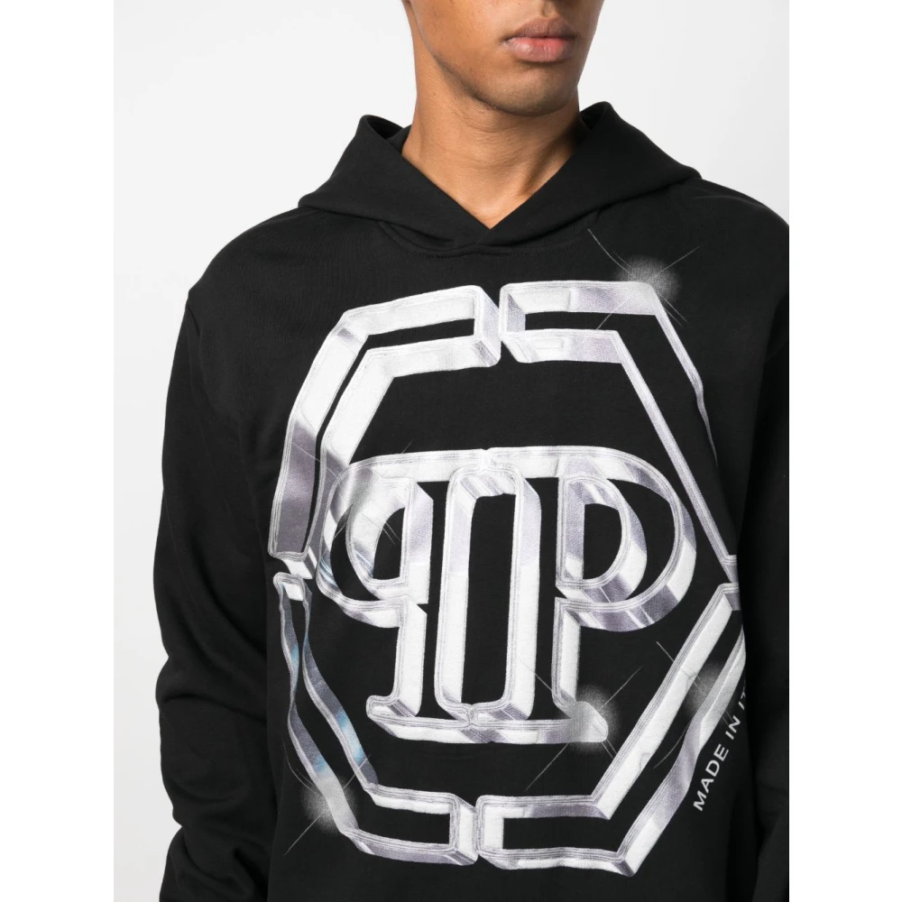 Philipp Plein Zwarte Sweatshirt voor Mannen Black Heren
