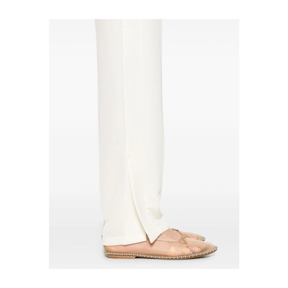 Twinset Witte Broek met Elastische Tailleband White Dames