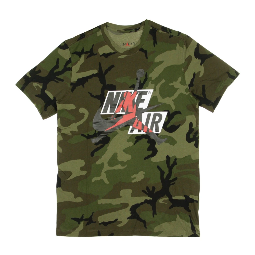 Jordan Klassiek heren T-shirt in olijf camo Green Heren