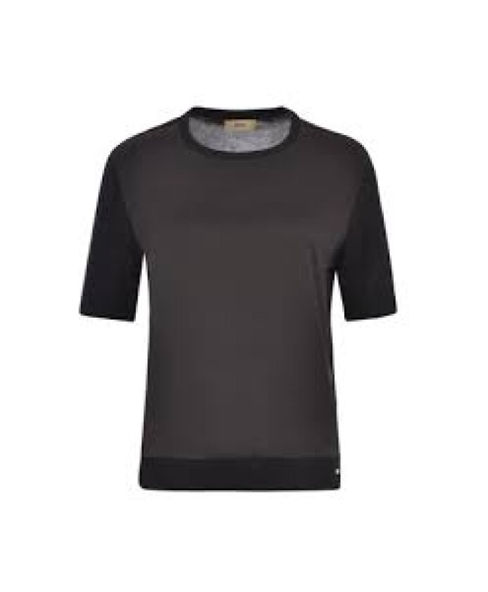 t-shirt-noir-col-rond-insert-jersey