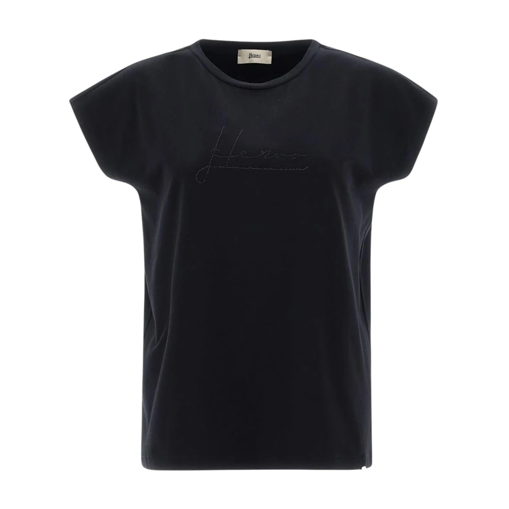 Herno - Tops > T-Shirts - Black - Herno - Modalova